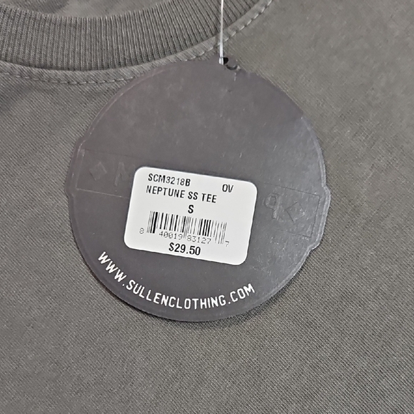Sullen Men's Neptune Premium Short Sleeve T-Shirt in olive Size Small Petite NWT - Picture 5 of 8